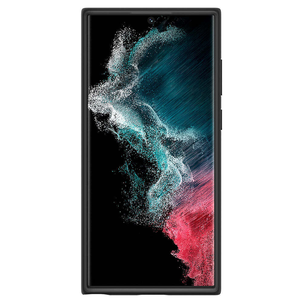 Spigen Samsung Galaxy S22 Ultra Thin Fit Case - Black - Image 2