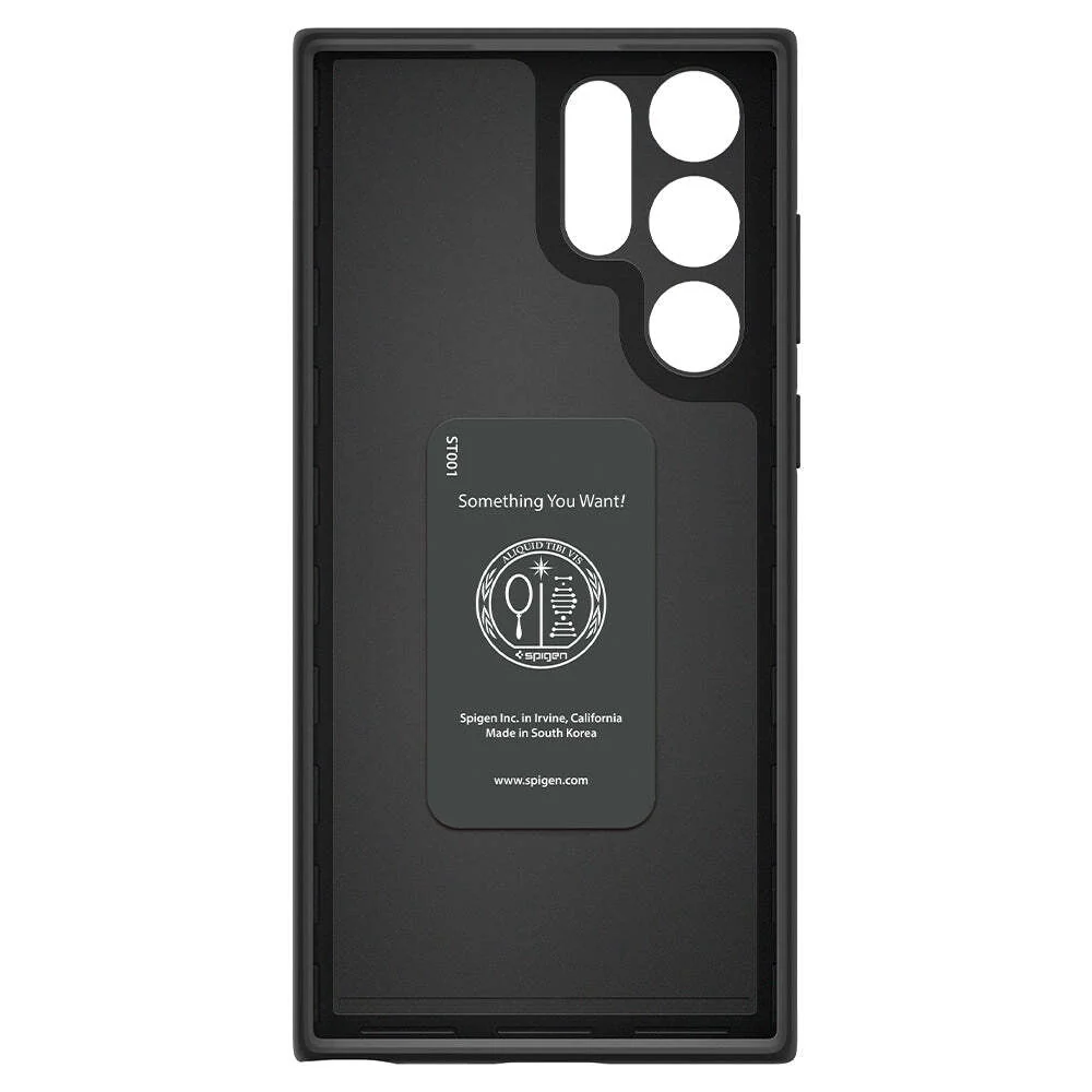 Spigen Samsung Galaxy S22 Ultra Thin Fit Case - Black - Image 3