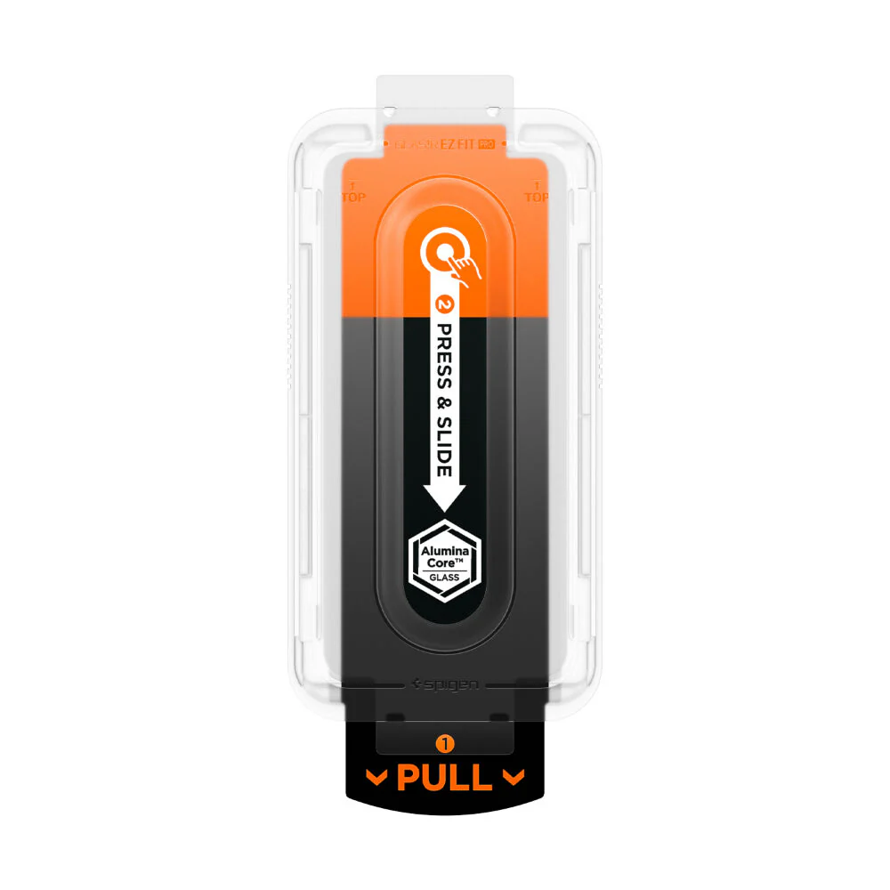 Spigen Samsung Galaxy S25 FE GLAS.tR EZ Fit Pro 2PCS Glass Screen Protector - Clear - Image 2