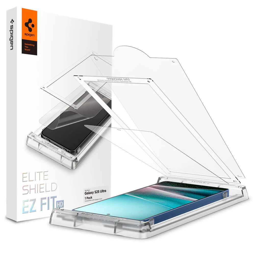 Spigen Samsung Galaxy S25 Ultra EliteShield EZ Fit HD 1PC Screen Protector - Clear