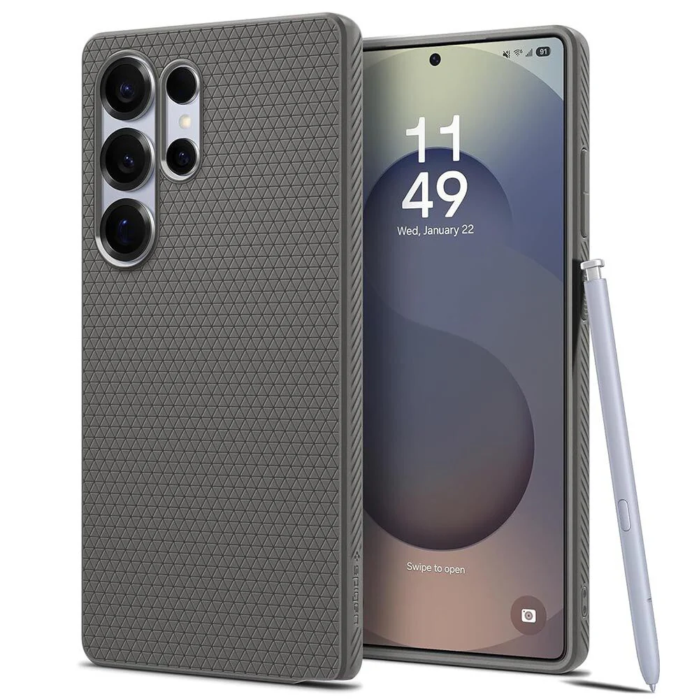 Spigen Samsung Galaxy S25 Ultra Liquid Air Case - Marble Grey