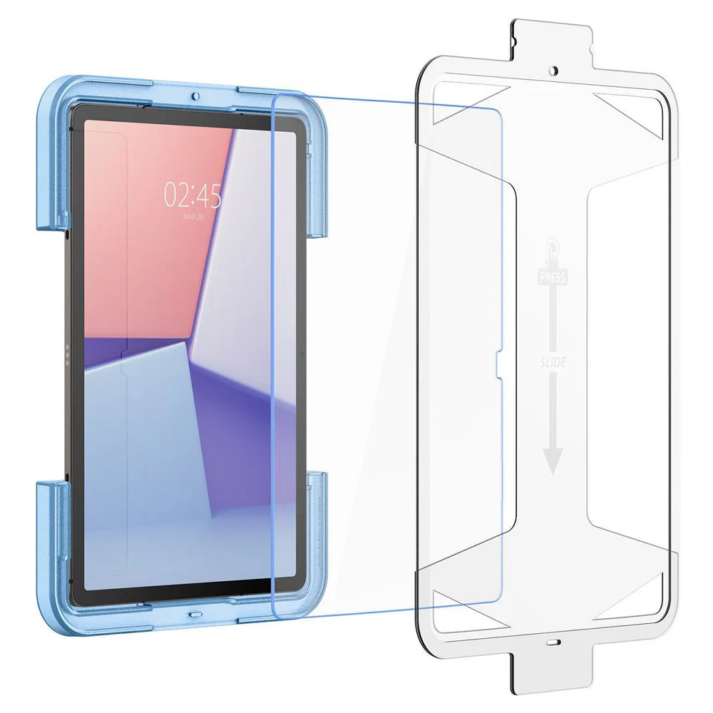 Spigen Samsung Galaxy Tab S10 FE/S9 FE/ S9 EZ Fit GLAS.tR Slim 1PC Glass Screen Protector (Clear) - Image 2