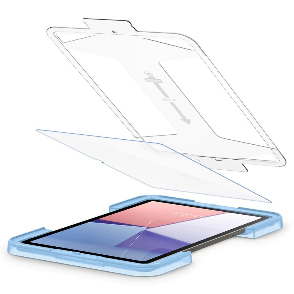 Spigen Samsung Galaxy Tab S10 FE/S9 FE/ S9 EZ Fit GLAS.tR Slim 1PC Glass Screen Protector (Clear) - Image 3
