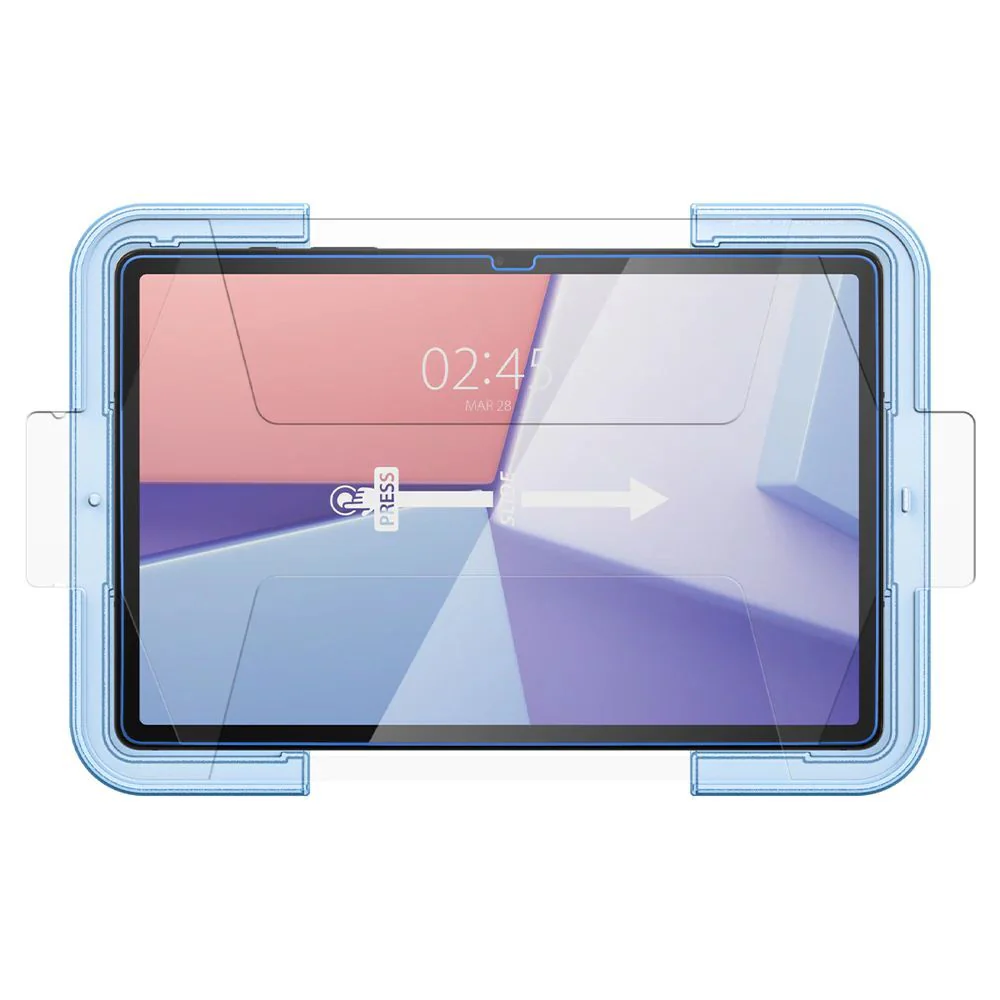 Spigen Samsung Galaxy Tab S10 FE/S9 FE/ S9 EZ Fit GLAS.tR Slim 1PC Glass Screen Protector (Clear) - Image 6