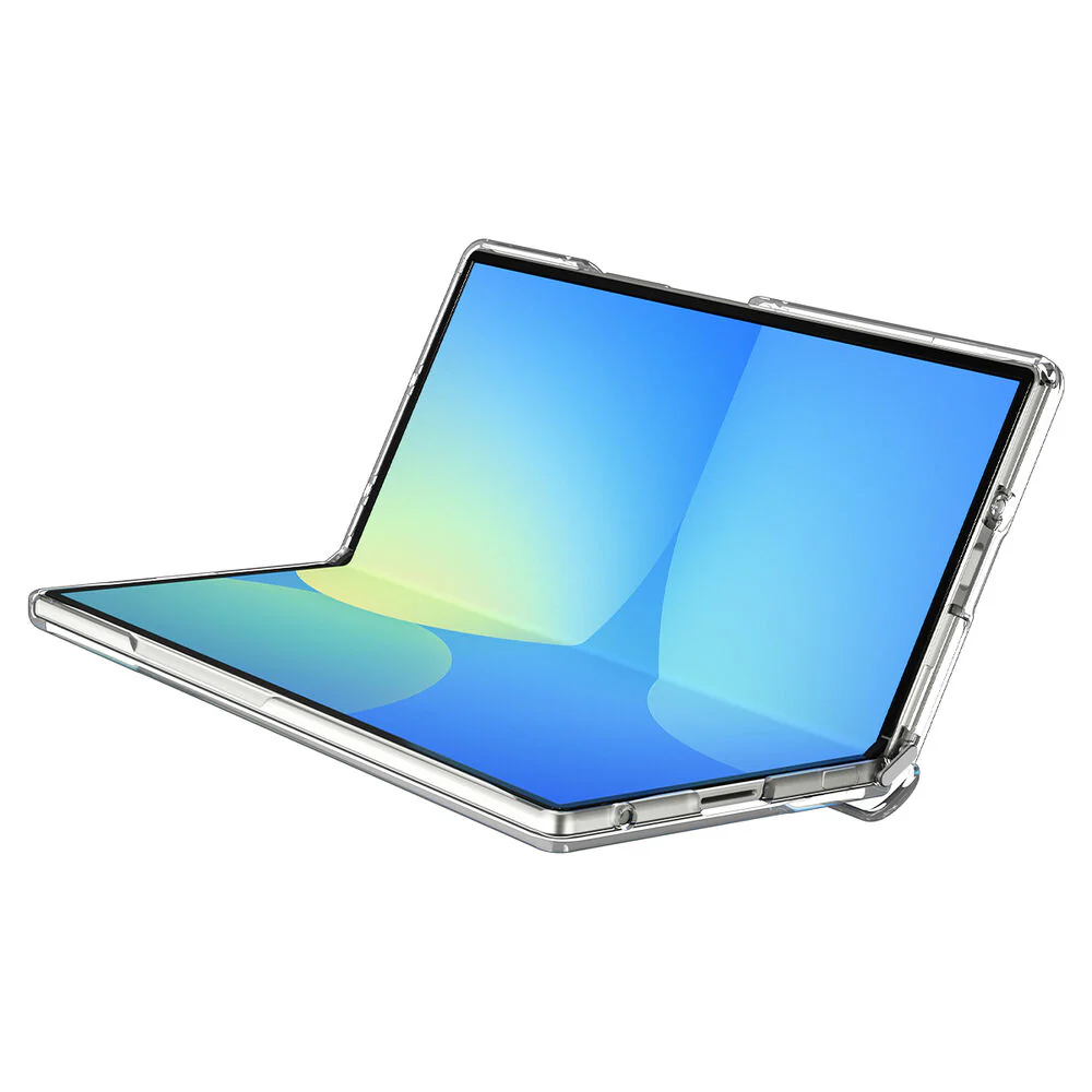 Spigen Samsung Galaxy Z Fold 7 Ultra Hybrid Pro (MagFit) Case - Clear Case / White Ring - Image 2