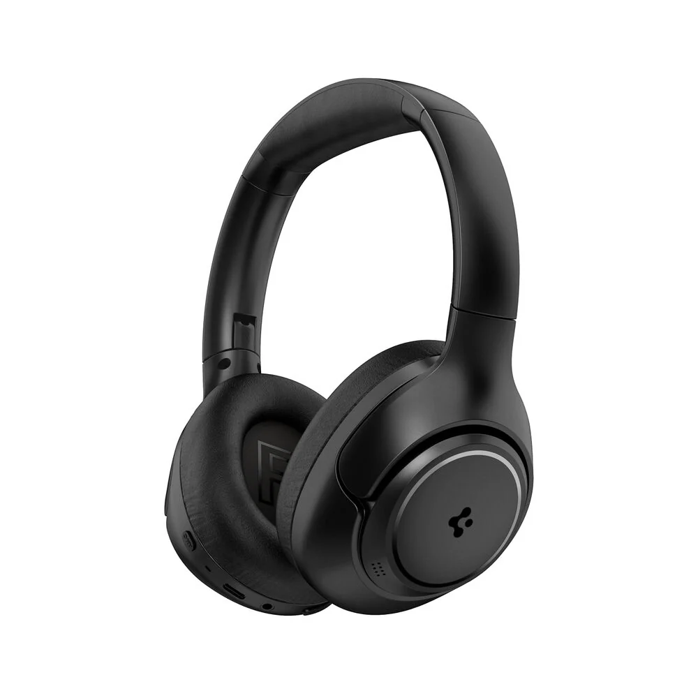 Spigen SPIGEN AUDIO Advanced Noise Cancellation Pro Over-Ear Headphones SA-HP P10 Earphone (Black)