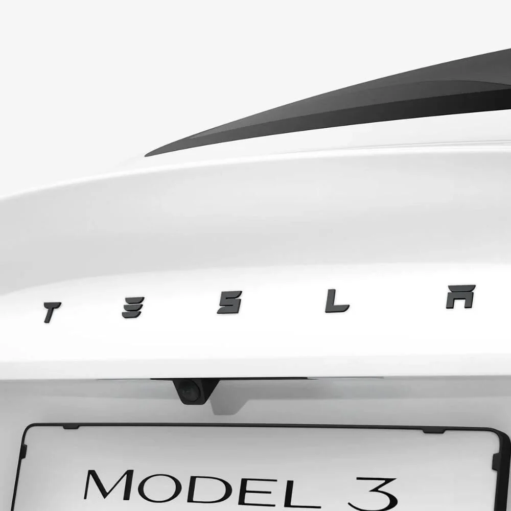 SPIGEN Tesla Model 3 Highland (2024-2026) TO322H Rear Emblem Logo Cover (Black) - Image 5