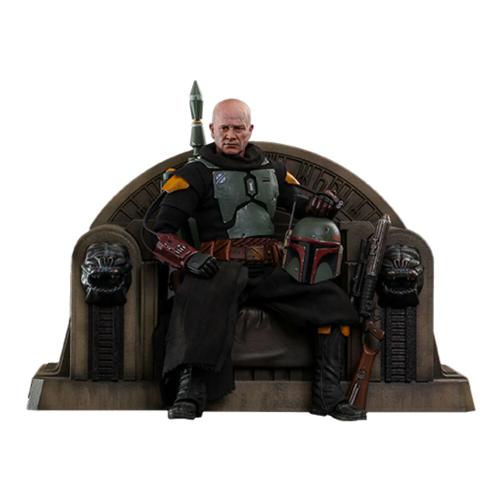 Star Wars The Mandalorian 30cm Boba Fett on Throne 1:6 Statue Figure Toy