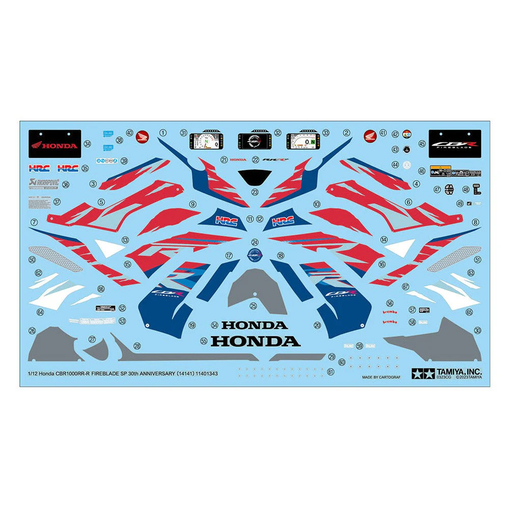 Tamiya 1/12 Honda Fireblade SP – 30th Anniversary - Image 6