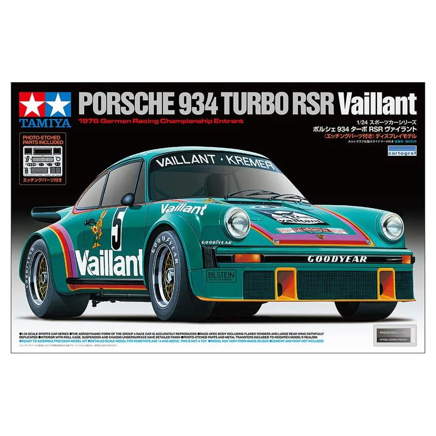 Tamiya 1/24 Porsche 934 Turbo RSR Vaillant - Image 3