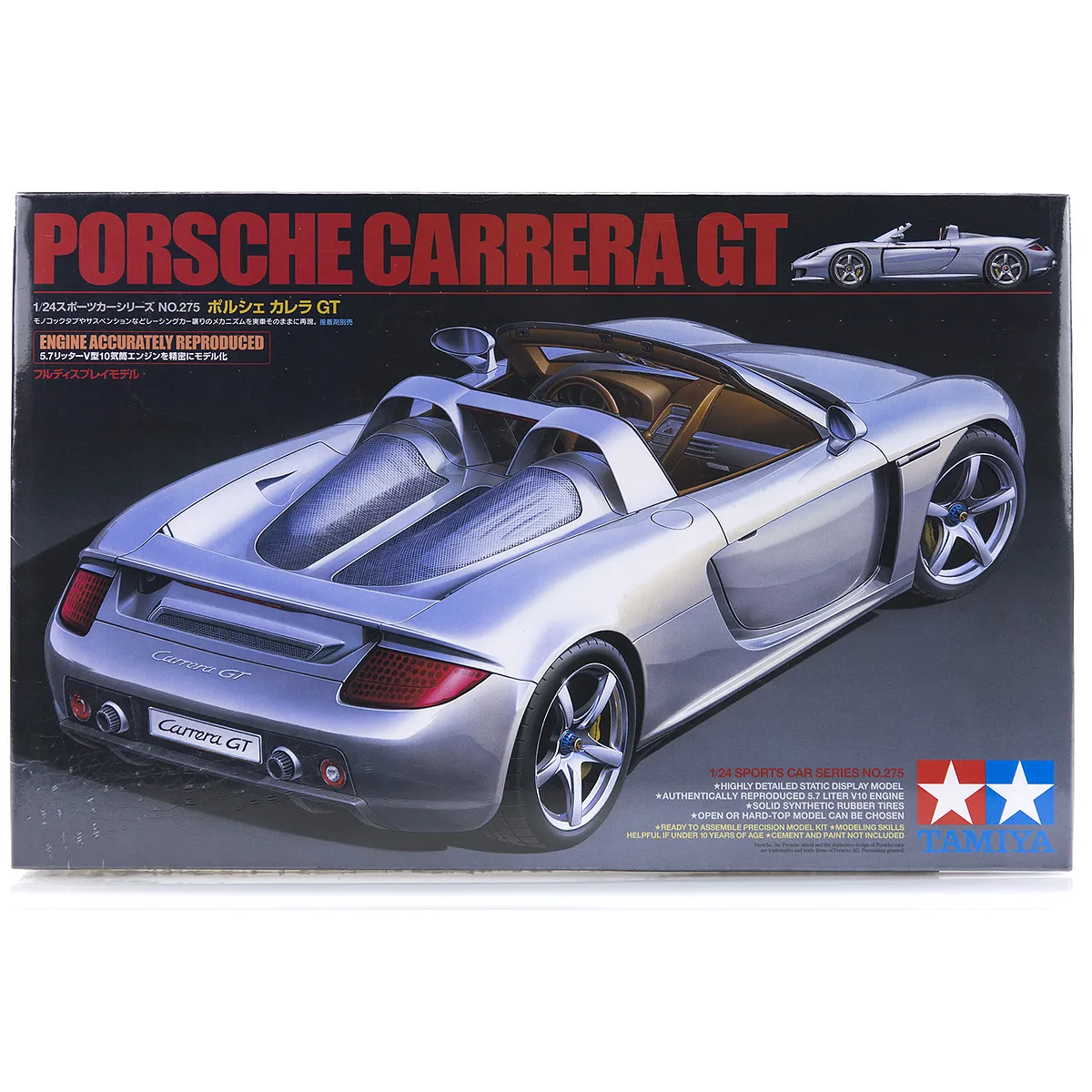 Tamiya 1/24 Porsche Carrera GT Scaled Plastic Model Kit