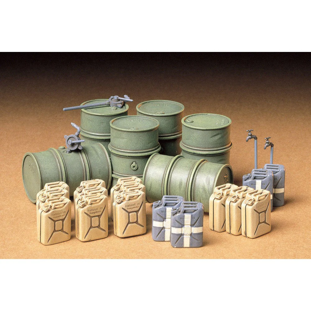 Tamiya 1/35 German Fuel Drum Set - Image 2