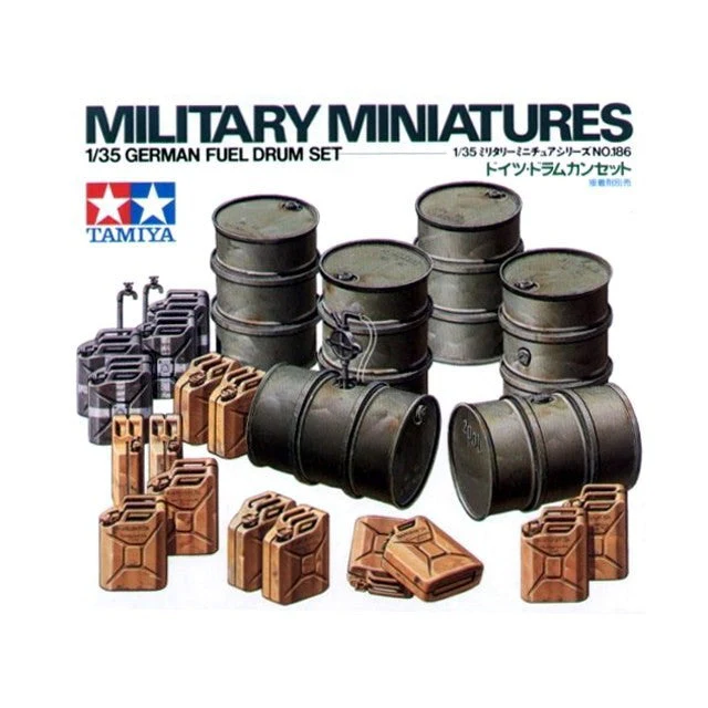Tamiya 1/35 German Fuel Drum Set - Image 3