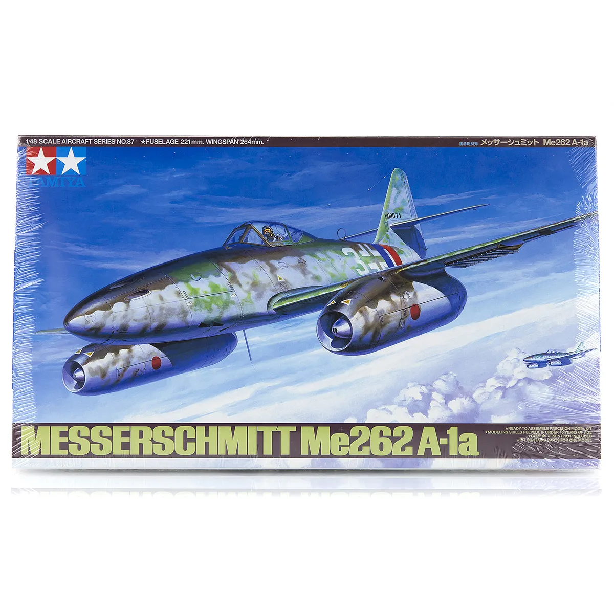 Tamiya 1/48 Messerschmitt Me 262 A-1a Fighter Scaled Plastic Model Kit