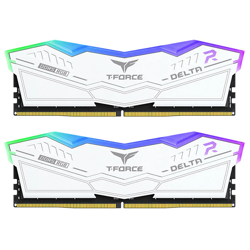 Team T-Force Delta RGB DDR5 32GB 6000MHz RAM (White)