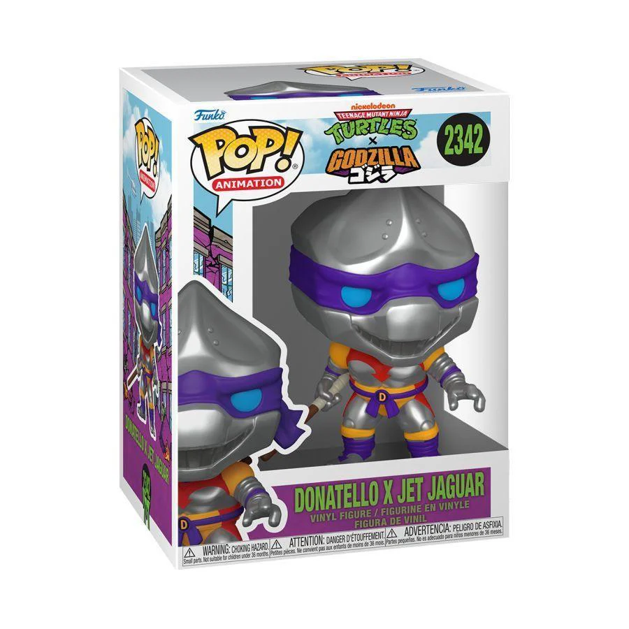 Teenage Mutant Ninja Turtles X Godzilla – Donatello X Jet Jaguar Pop! Vinyl - Image 2