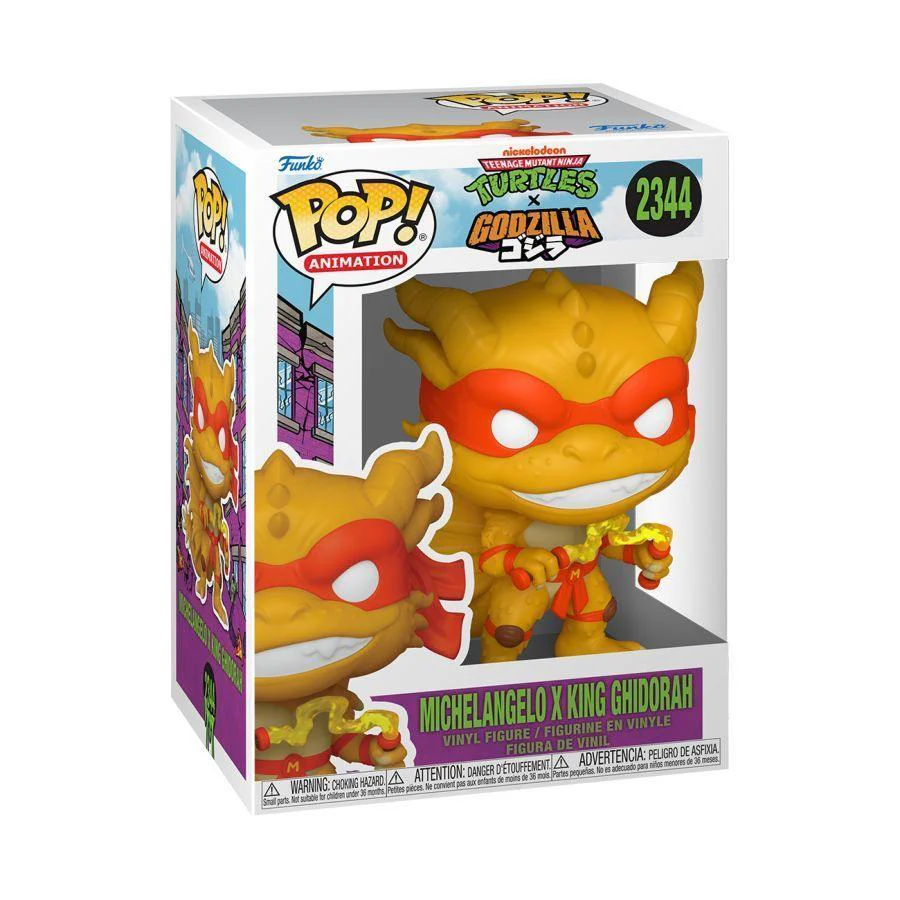 Teenage Mutant Ninja Turtles X Godzilla – Michelangelo X Ghidorah Pop! Vinyl - Image 2
