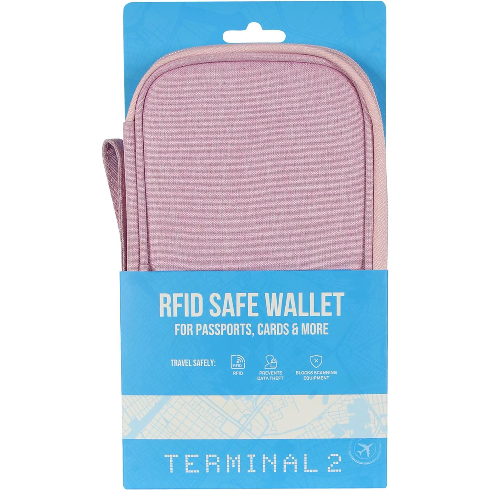 Terminal 2 Family RFID Passport Wallet (Pink) - Image 4