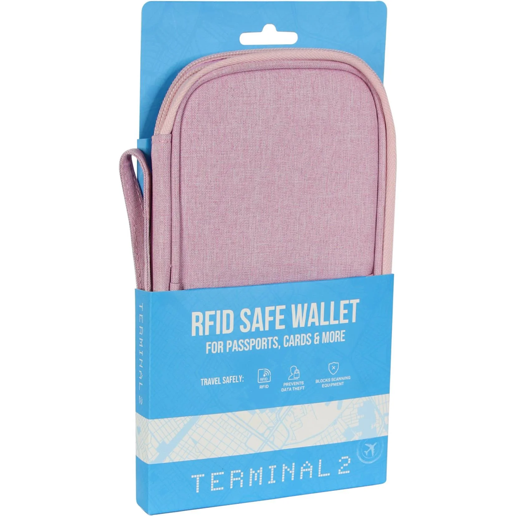 Terminal 2 Family RFID Passport Wallet (Pink) - Image 5