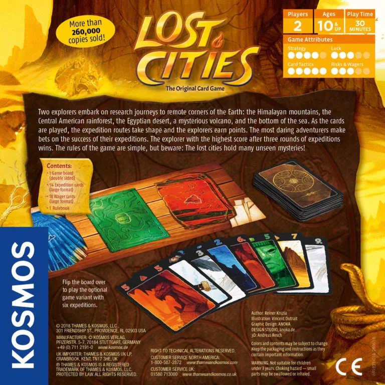 Thames & Kosmos Lost Cities the Card Game - Image 2