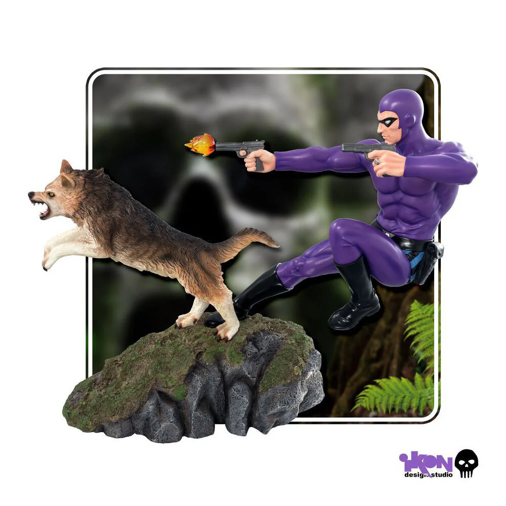 The Phantom Phantom and Devil Purple Suit Collectable Action Figure Statue - Image 2