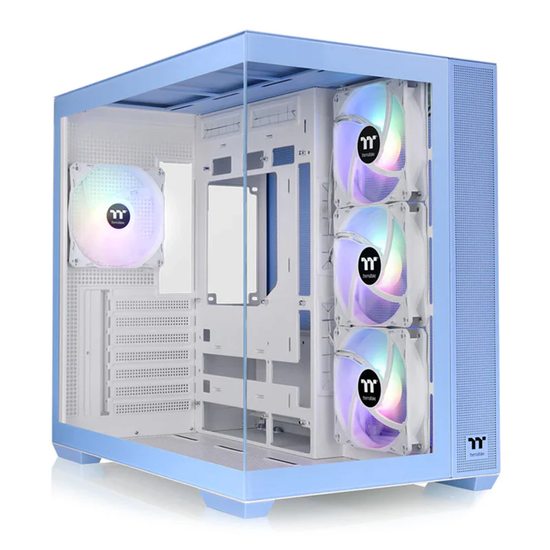 Thermaltake CA1Z200MFWN00 View 380 TG ARGB Mid Tower ATX Case (Hydrangea Blue)