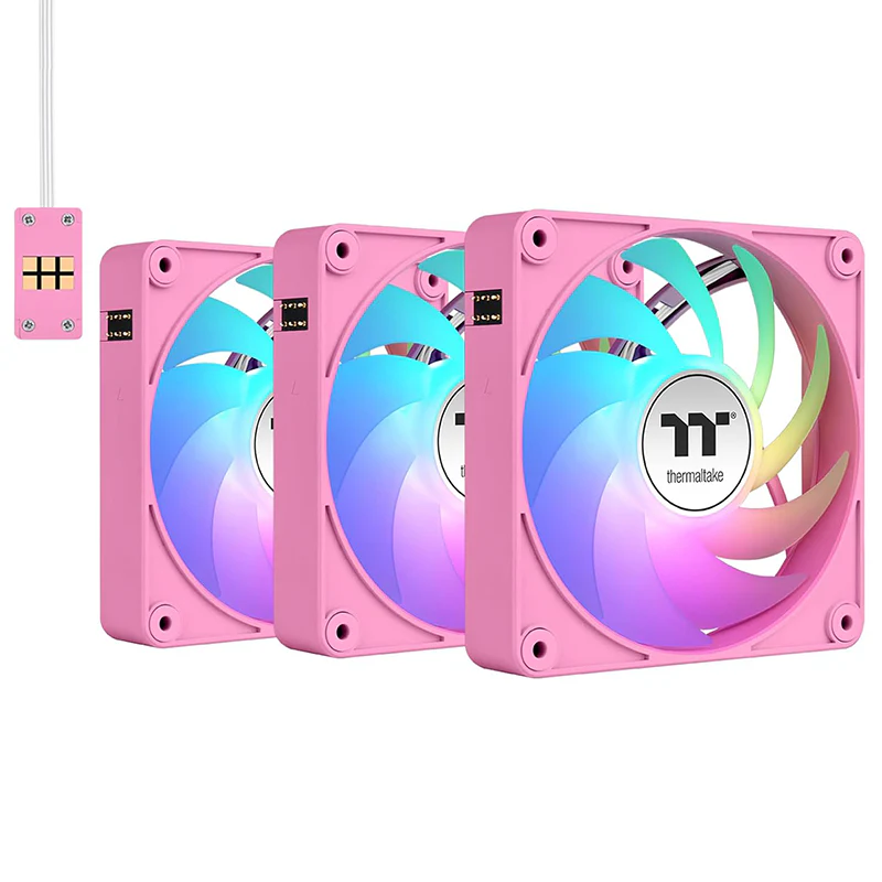 Thermaltake CT120 EX ARGB 120mm Fan 3-Pack – Pink