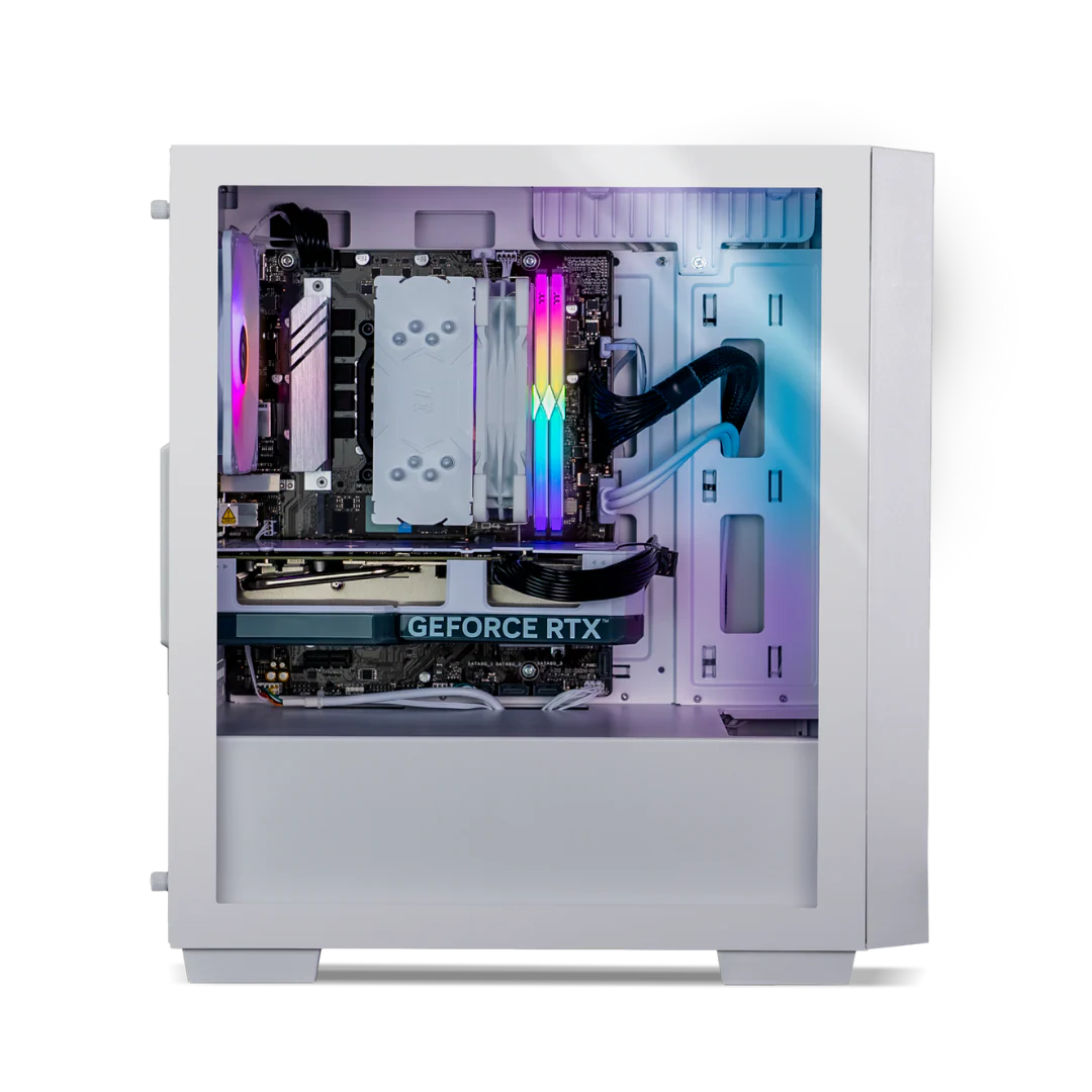 Thermaltake Genesis PRO V4 Snow Gaming Desktop PC ( Intel 12400F / RTX 3050 / 16GB RAM) - Image 3