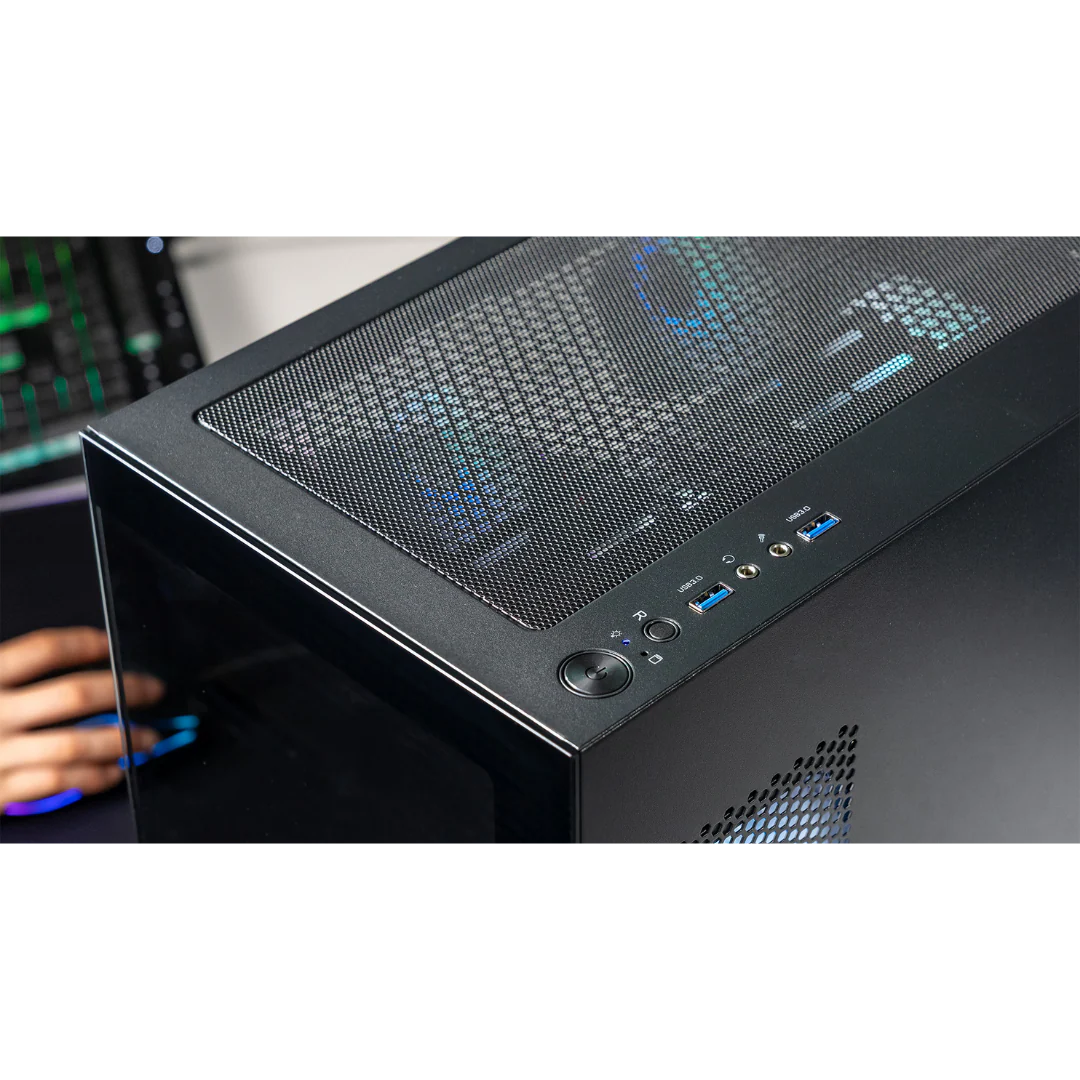 Thermaltake Horizon Elite Gaming Desktop PC (Intel 14400F / RTX 5060 / 32GB RAM) - Black Edition - Image 4