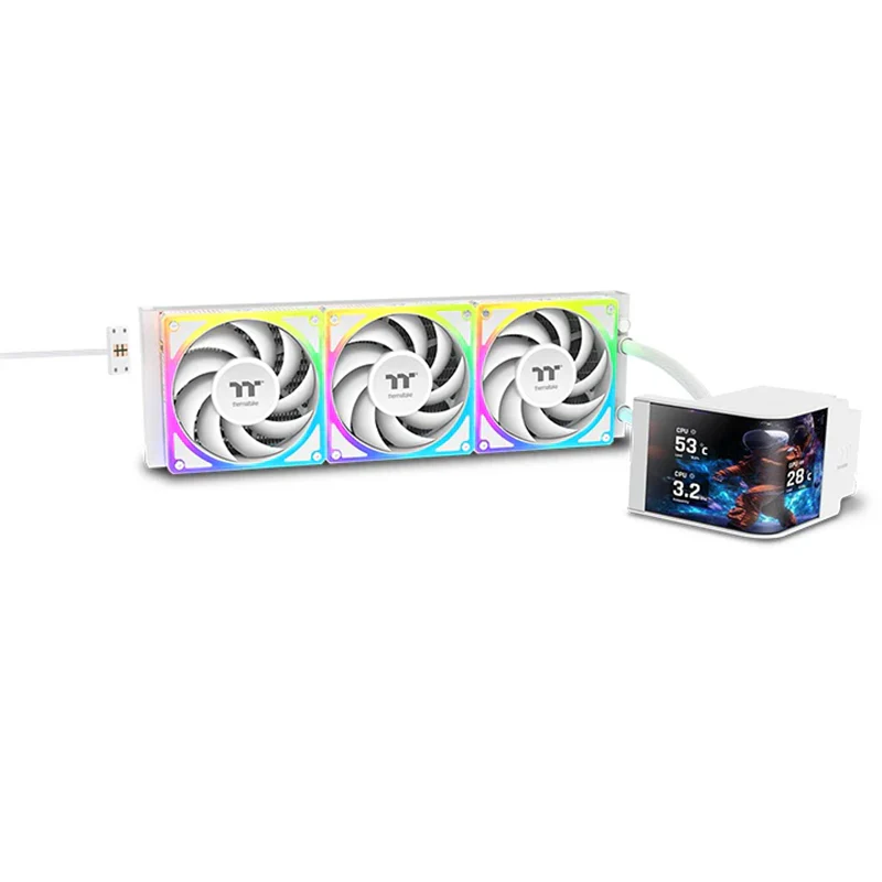Thermaltake MAGCurve 360 Ultra ARGB Sync AIO Liquid Cooler - Snow Edition (CL-W454-PL12SW-A)