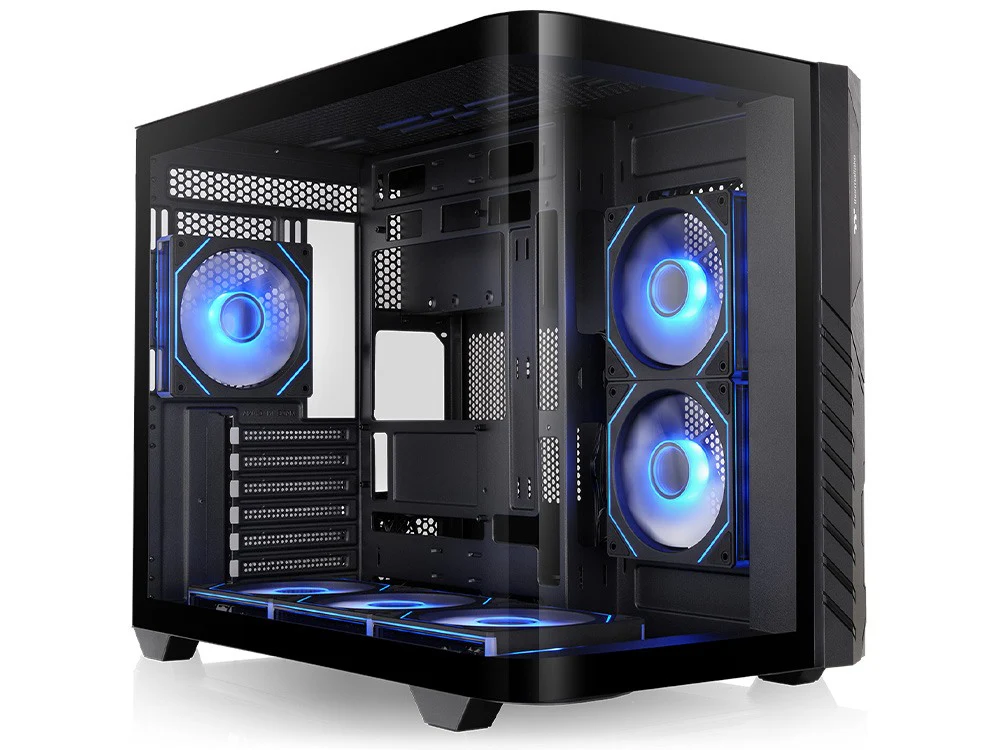 Thermaltake Vision 330 CR Infinity Curved Tempered Glass ARGB Mid-Tower ATX Case - Black Edition