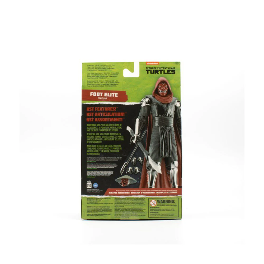 TMNT Comics Elite Foot Clan Soldier 5" Action Figure Kids Collectable Toy - Image 7