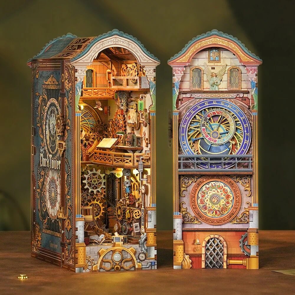 Tonecheer Clock Tower Book Nook Kit - Image 2