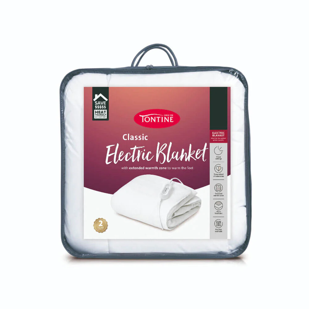 Tontine Classic Electric Blanket with Dual Climate Zones (Double)