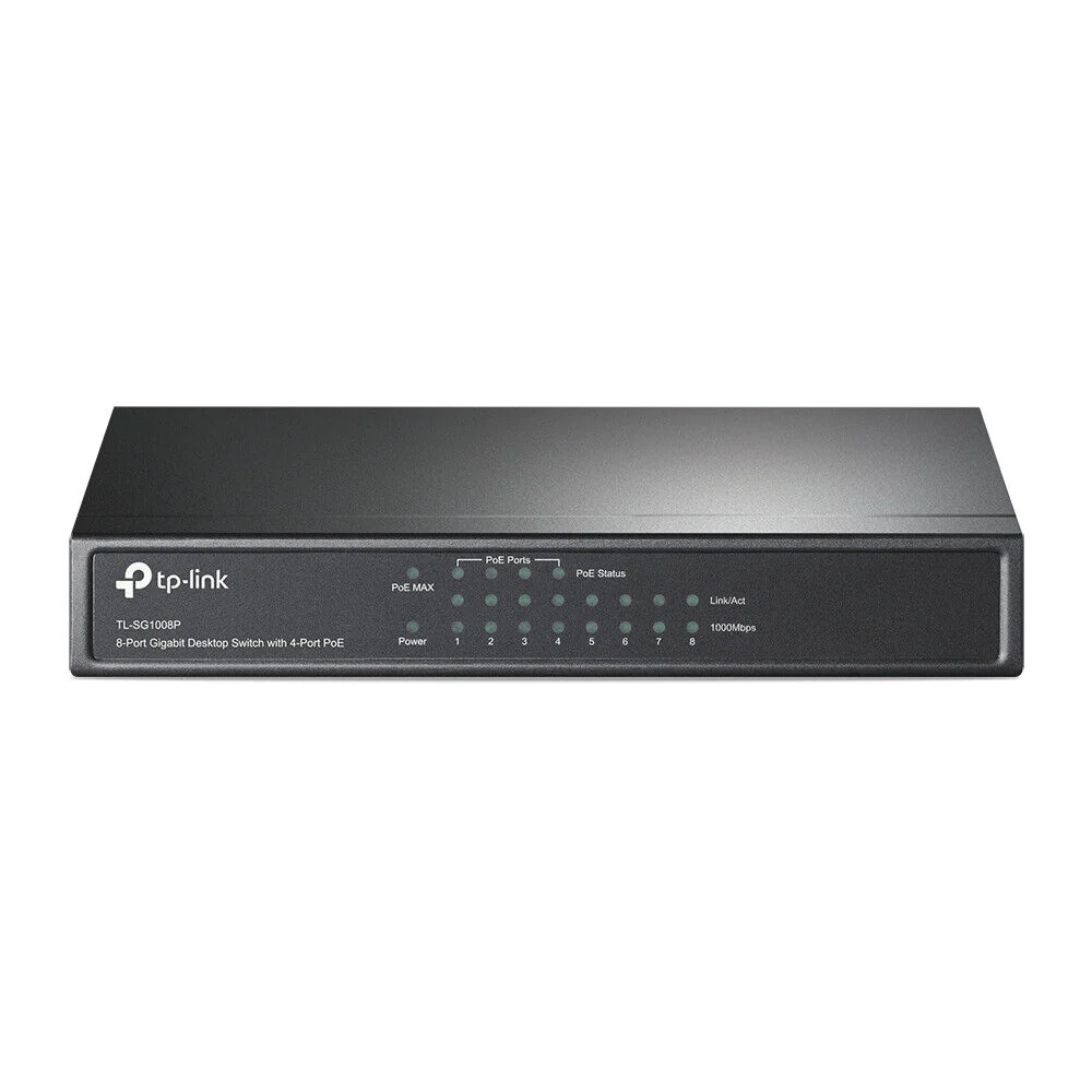 TP-Link TL-SG1008P 8-Port Gigabit Desktop Switch with 4-Port PoE