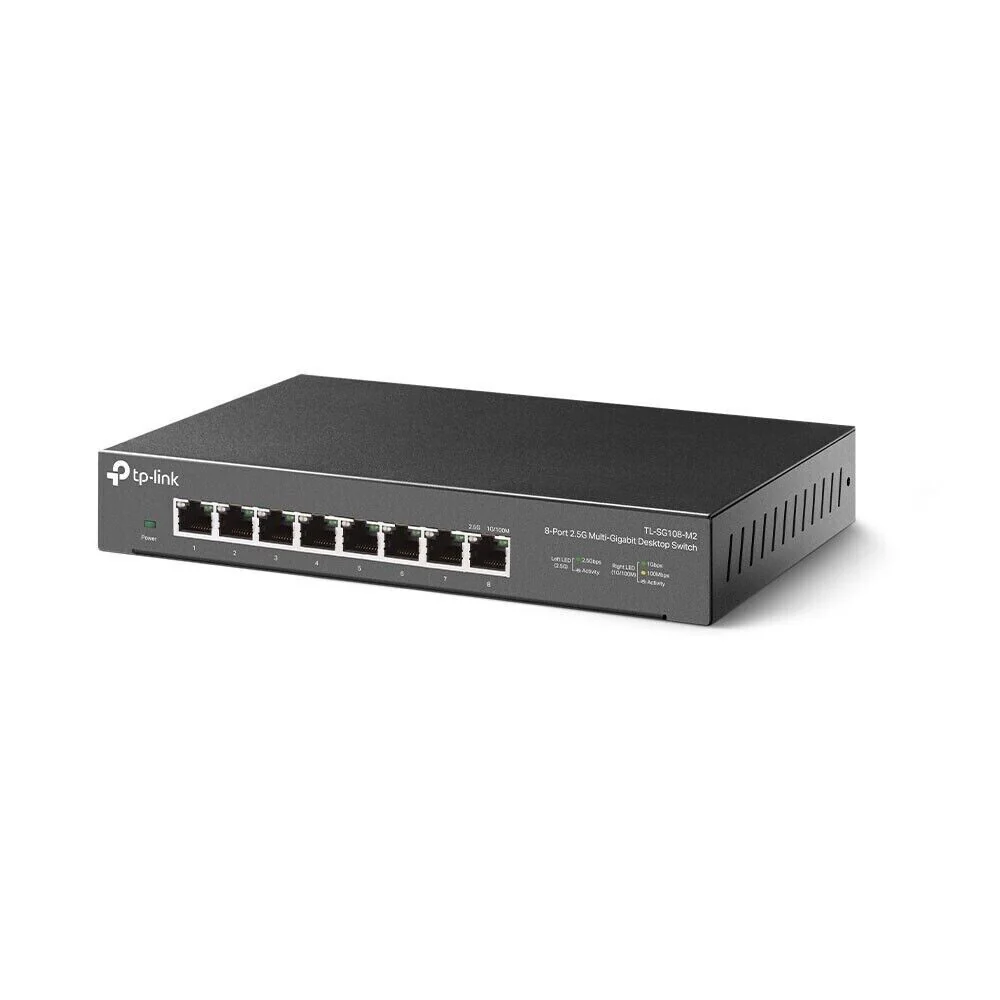 TP-Link TL-SG108-M2 8 Port 2.5G Gigabit Ethernet Hub Gaming 4K Desktop Switch - Image 3