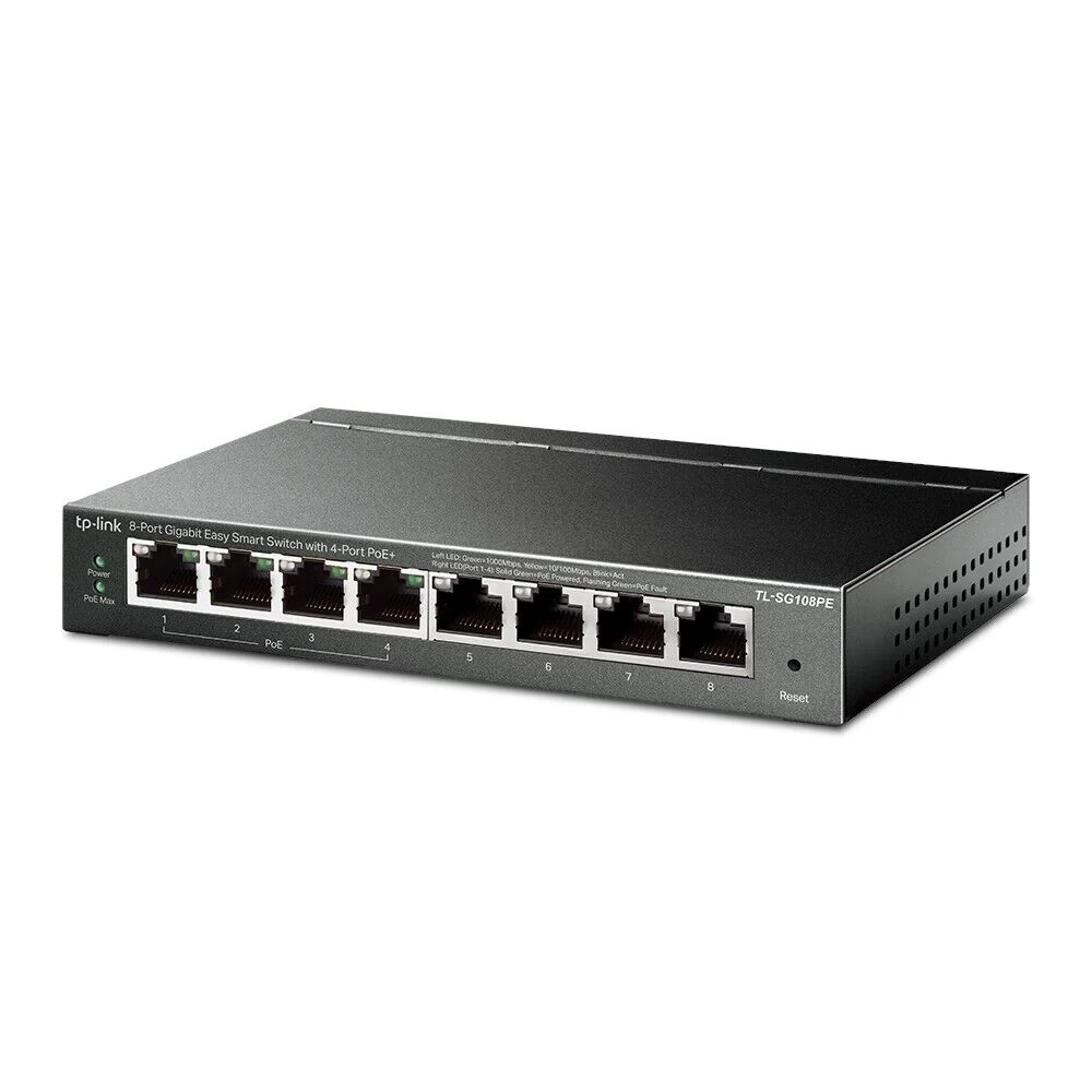 TP-Link TL-SG108PE 8-Port Gigabit Easy Smart Switch with 4-Port PoE+ - Image 2