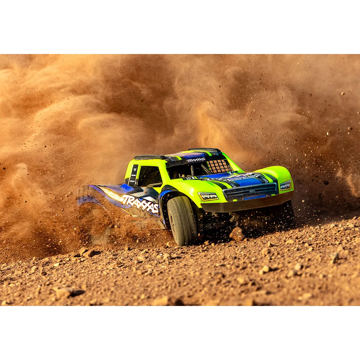 Traxxas Mini Slash 4X4 BL2S RC Short Course Truck Electric Brushless 4WD 1/16 Scale RTR - Yellow - Image 3