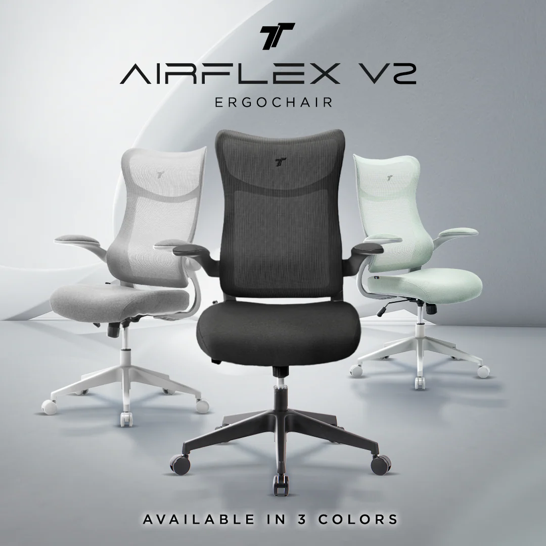 TT AIRFLEX V2 Ergochair - Ashy Grey - Image 2