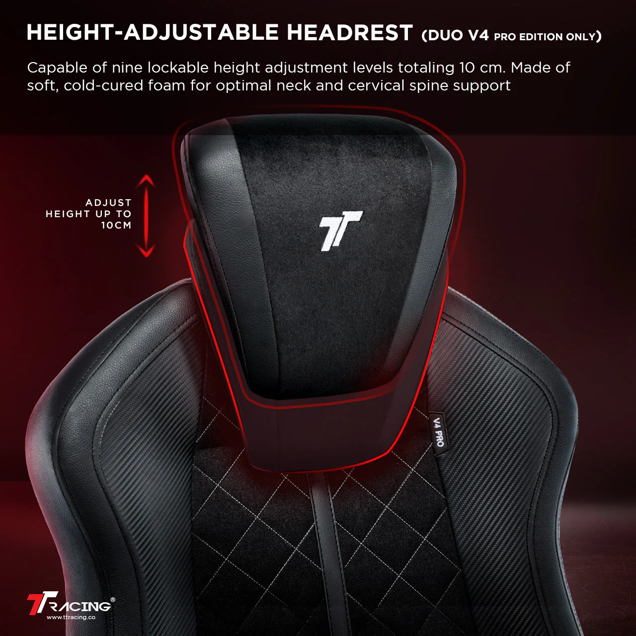 TTRacing Duo V4 Pro Air Threads Fabric Gaming Chair (Dusk) - Image 3