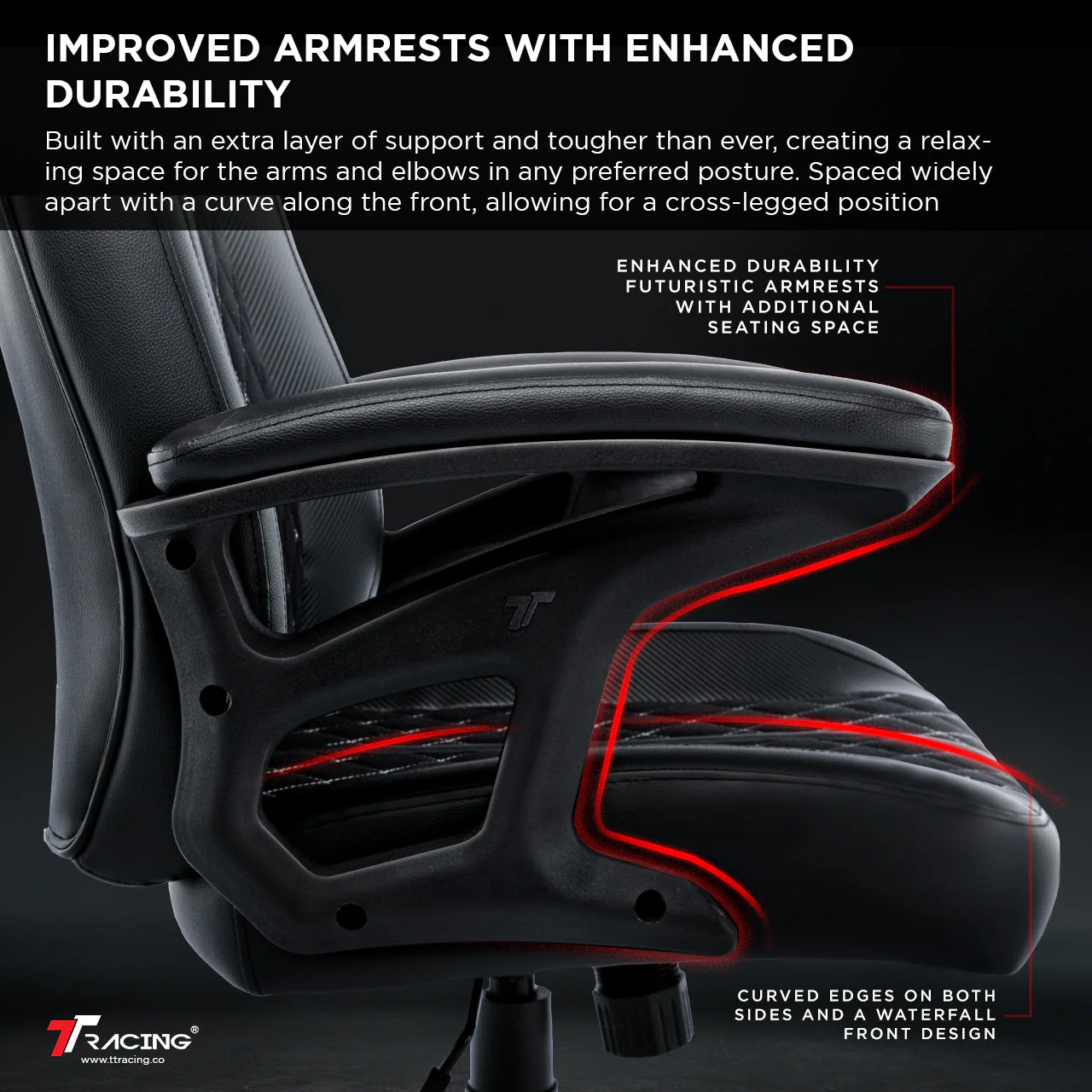 TTRacing Duo V4 Pro Air Threads Fabric Gaming Chair (Dusk) - Image 5