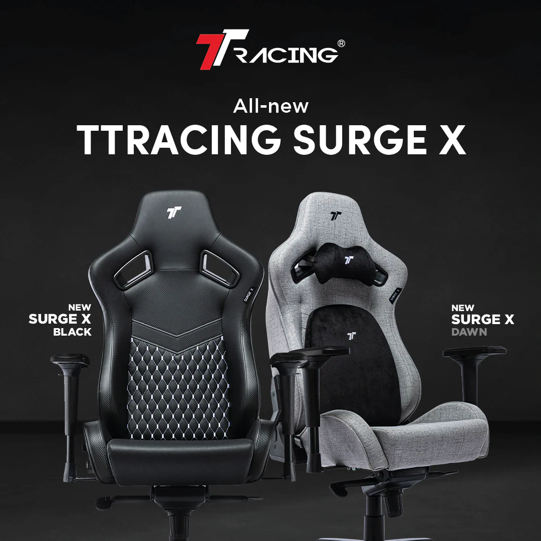 TTRacing Surge X Gaming Chair (Grey) - Image 2