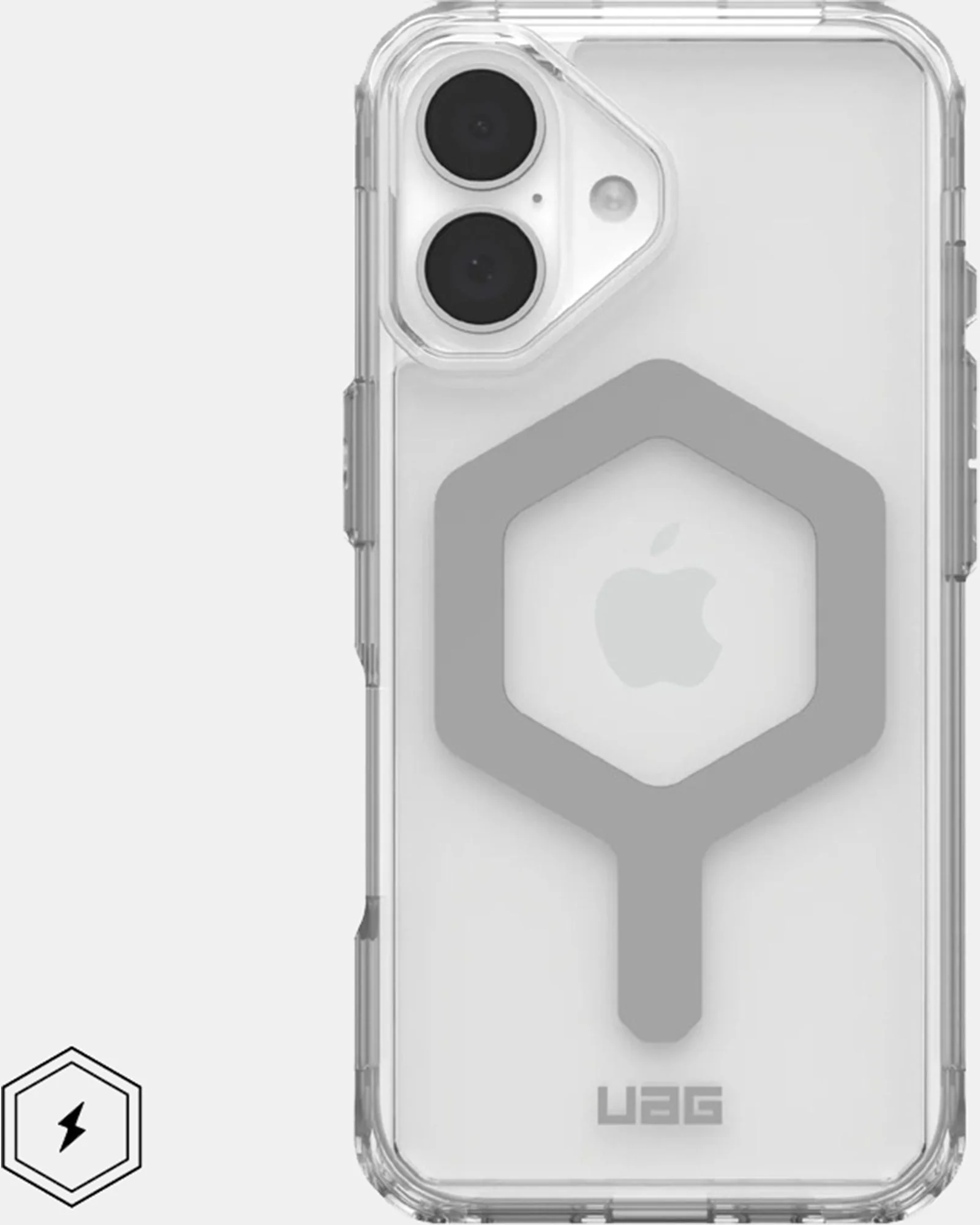 UAG Plyo Magsafe Compatible Phone Case for iPhone 16 (Ice/White) - Image 2