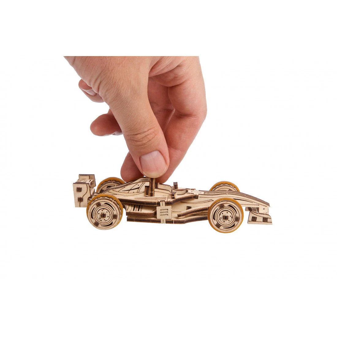 Ugears Compact Racer Wooden 3D Puzzle Model Kit - Image 5