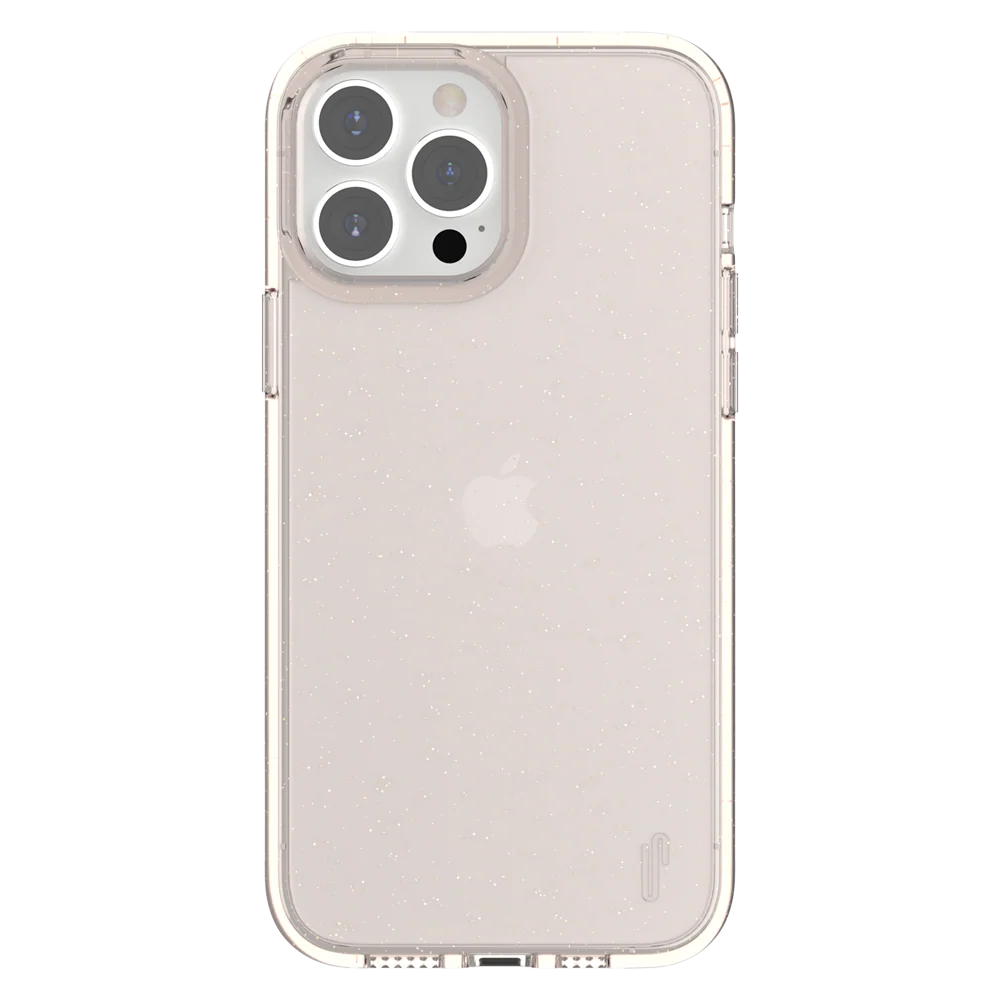 Ugly Rubber iPhone 13 Pro Max Vogue Glitter Infused Armor Case (Pink)