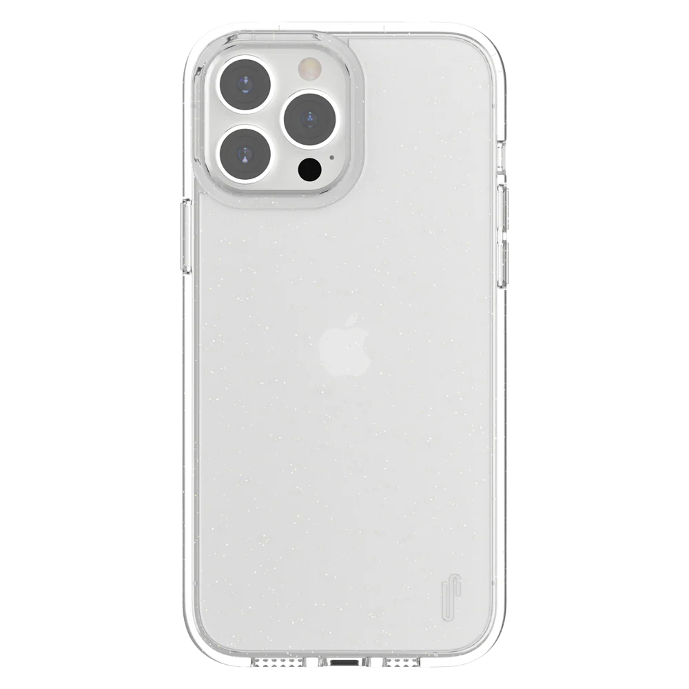 Ugly Rubber iPhone 13 Pro Vogue Glitter Infused Armor Case (Clear)