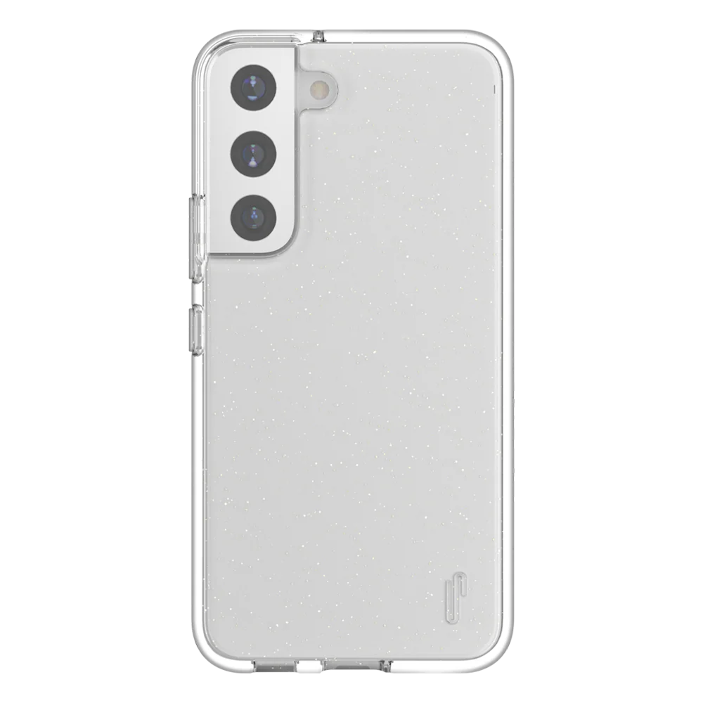 Ugly Rubber Samsung s22 Plus Vogue Glitter Infused Armor Case (Clear)