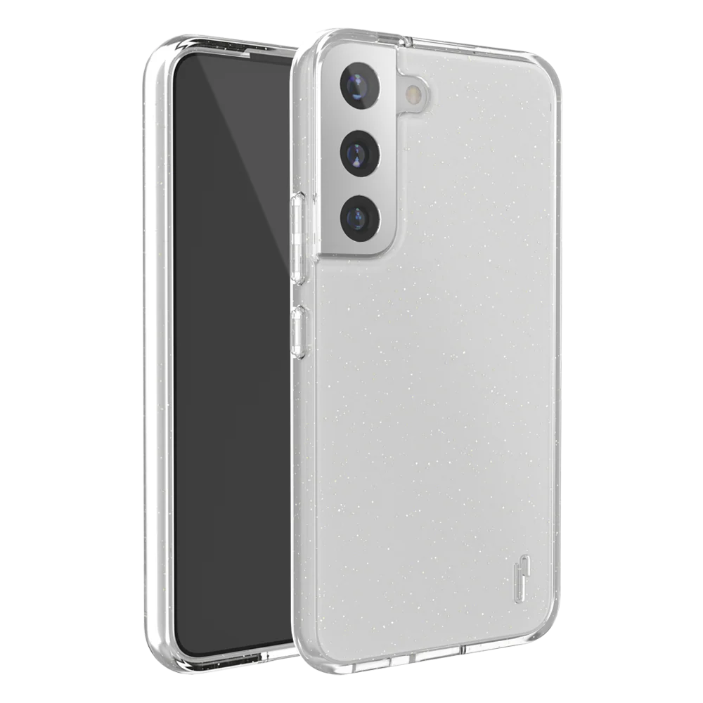 Ugly Rubber Samsung s22 Vogue Glitter Infused Armor Case (Clear) - Image 2