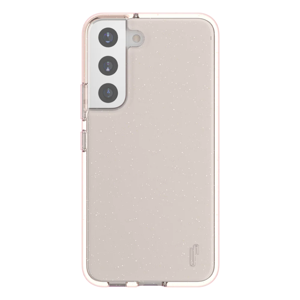 Ugly Rubber Samsung s22 Vogue Glitter Infused Armor Case (Rose Gold)