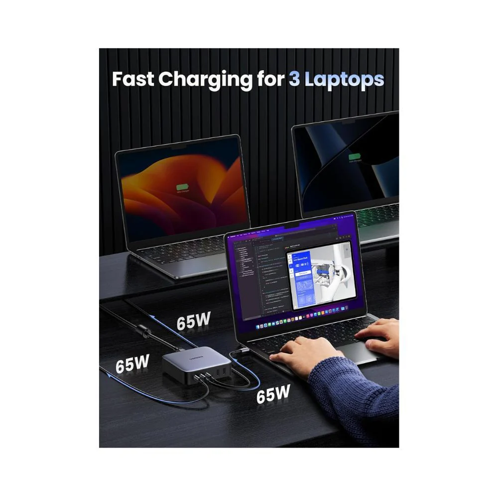UGREEN 200W USB C Charger, Nexode 6 Ports Charging Station - Image 5